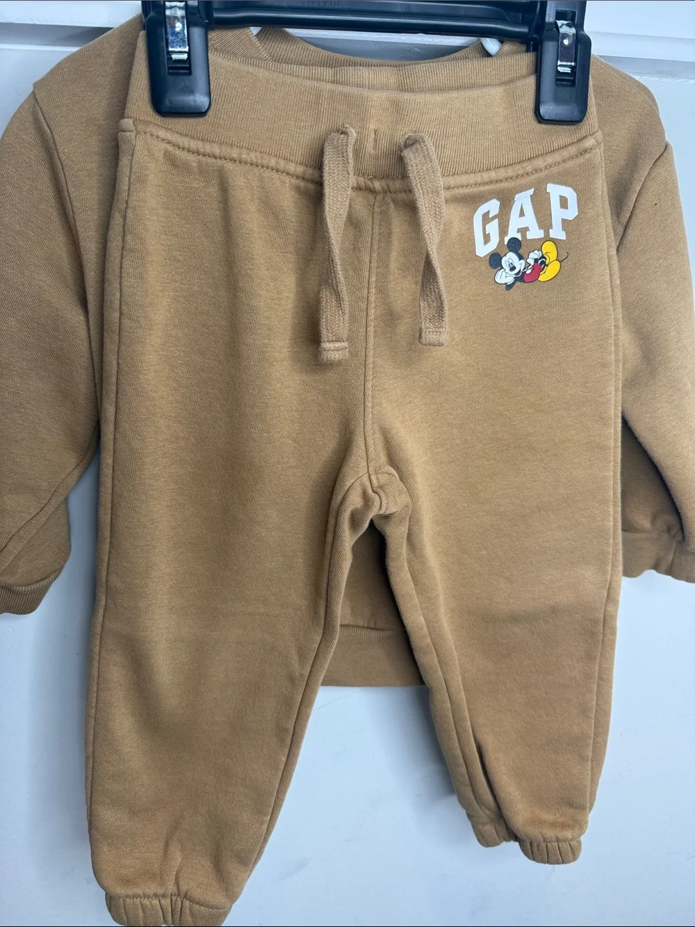GAP Brown Mickey Graphic Crewneck Sweatshirt